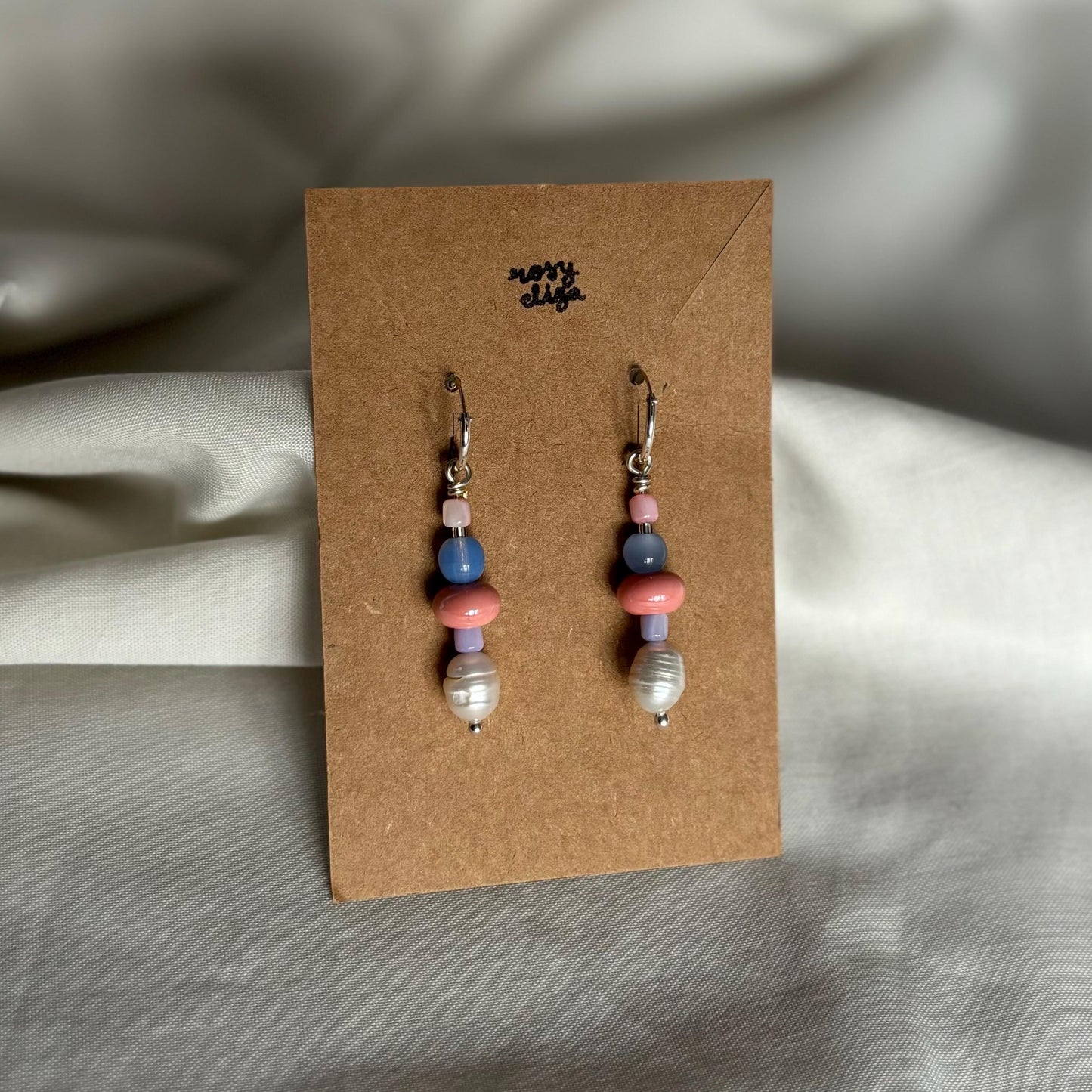 Beaded Hoop Earrings