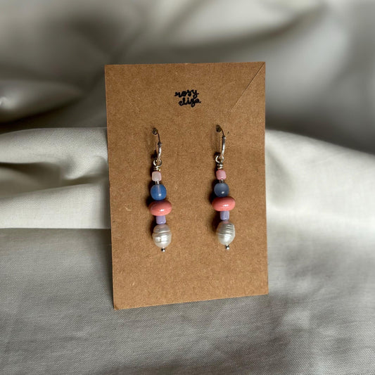 Beaded Hoop Earrings