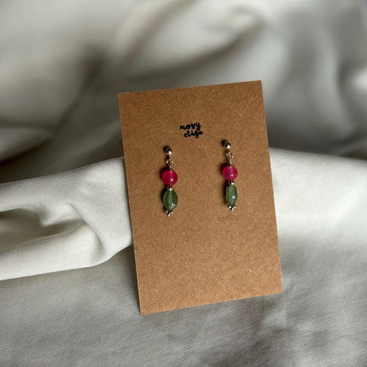 Beaded drop earrings