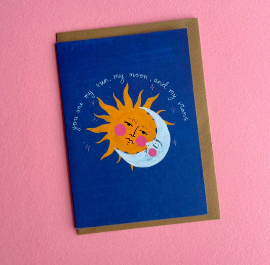 Sun Moon & Stars card