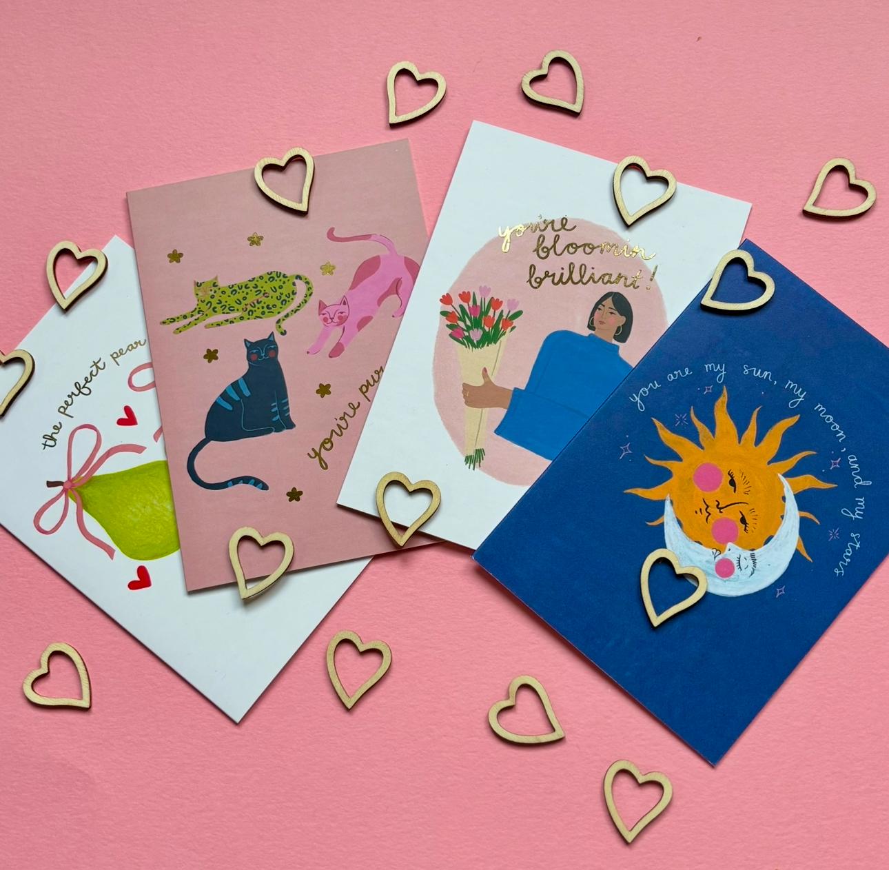 Sun Moon & Stars card